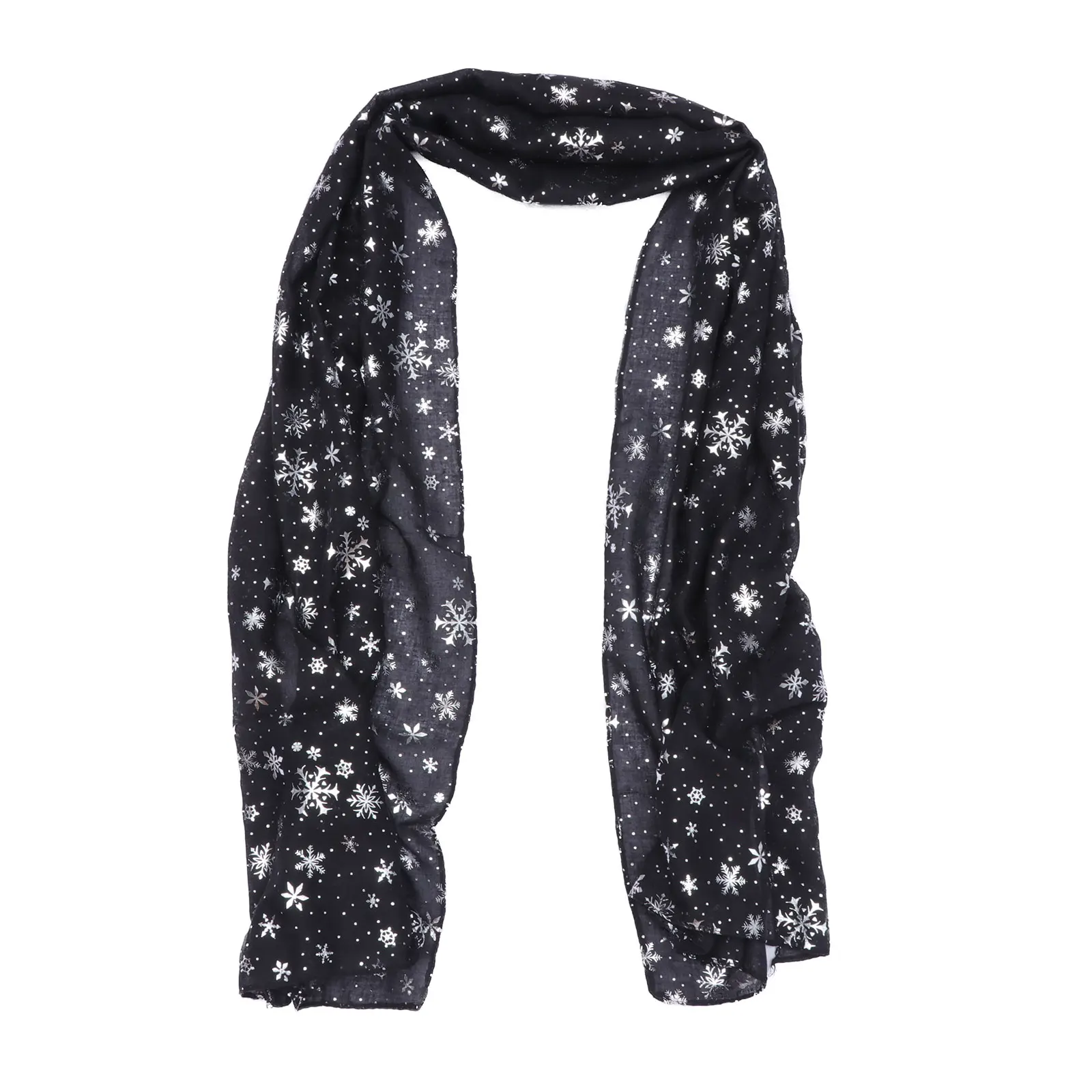 

Christmas Snowflake Red Winter Women Shawl Durable Stylish Premium Material Christmas Scarf Easy to Match Ideal Gift