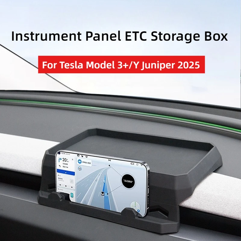 

Для Tesla Model Y Juniper 2025 Держатель для сотового телефона Держатель ETC Вентиляционное отверстие Силиконовый органайзер Коробка для салфеток Новая модель 3 + Автоаксессуары
