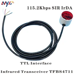 Transceptor infrarrojo SIR TTL a IrDA, sonda óptica, hasta 115,2 kbit/s IrPhy 1,0 VISHAY TFBS4711, lector infrarrojo