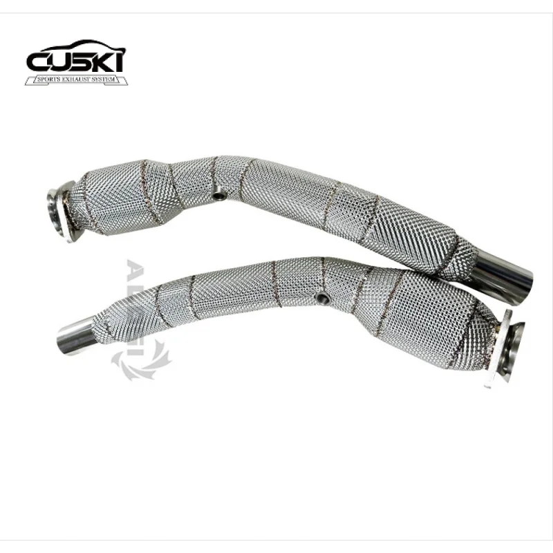 الأنابيب السفلية المميزة للسيارة مناسبة لـ Jaguar XK XKR 5.0T 2009-2014 أنابيب العادم عالية الأداء #1