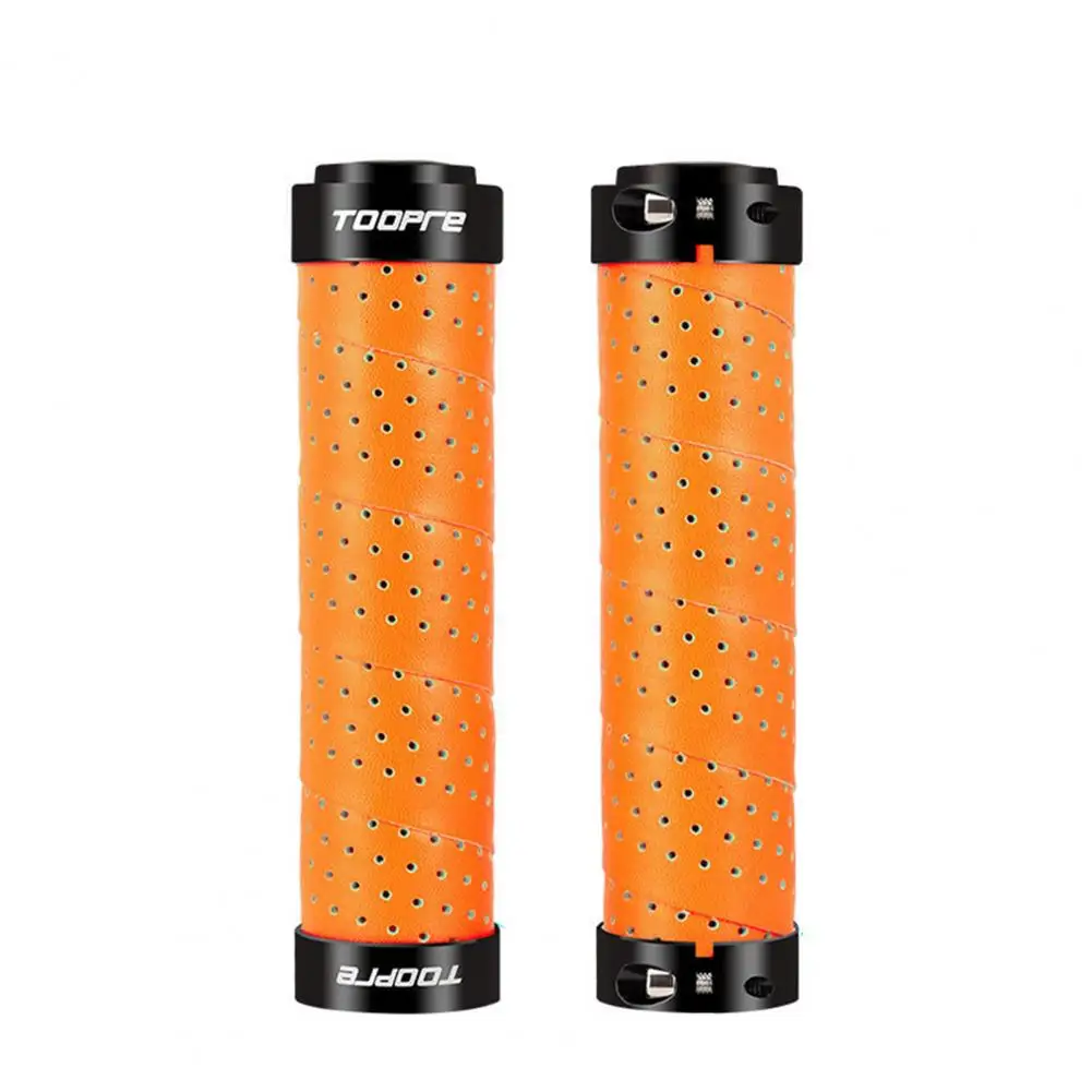 ปลอกมือจับ1ชุดคุณภาพสูง Breathable หลุมน้ำหนักเบา Handlebar Grips พร้อมปลั๊ก Breathable หลุมเปลี่ยนชิ้นส่วน