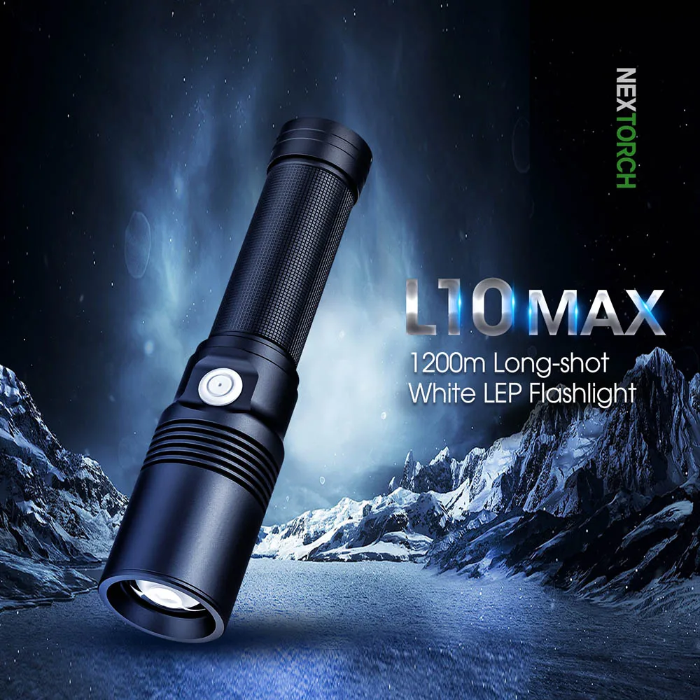 Nextorch L10 Max Hunting Accessory 1km LEP White Laser Light Bear LED Tactical Flashlight for Searching and Hunting