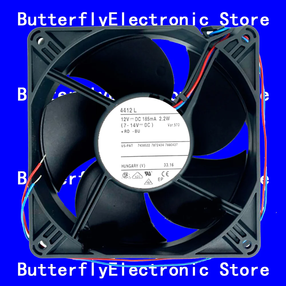 

NEW ORIGINAL 4412L 4412 L 12VDC 2.2W 12038 COOLING FAN 119 x 119 x 38 mm