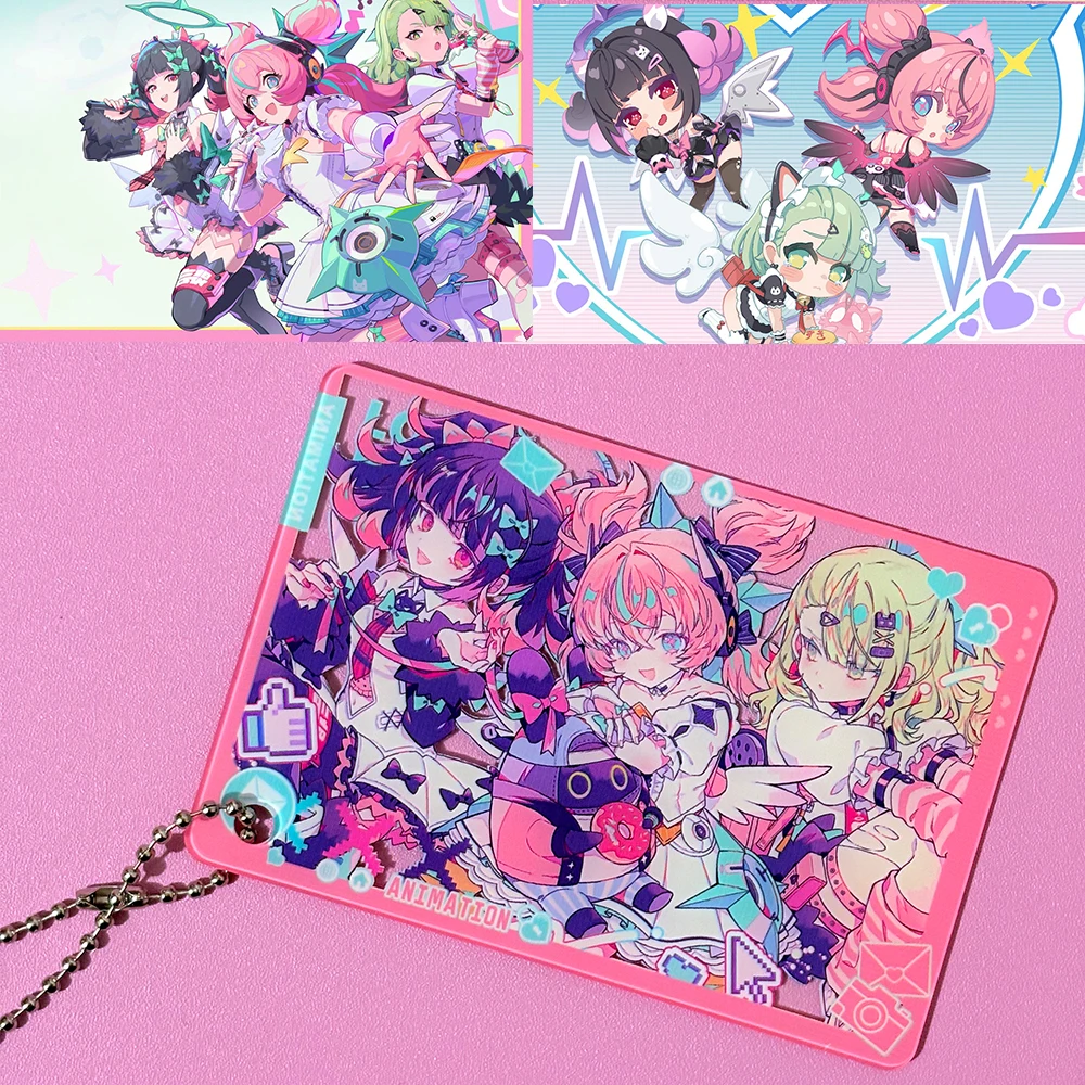Figura de Anime de Zenless Zone Zero Angels of Delusion, Sunna Aria Nangong Yu, Llavero Rectangular de Acrílico, Accesorios de Cosplay, Regalos