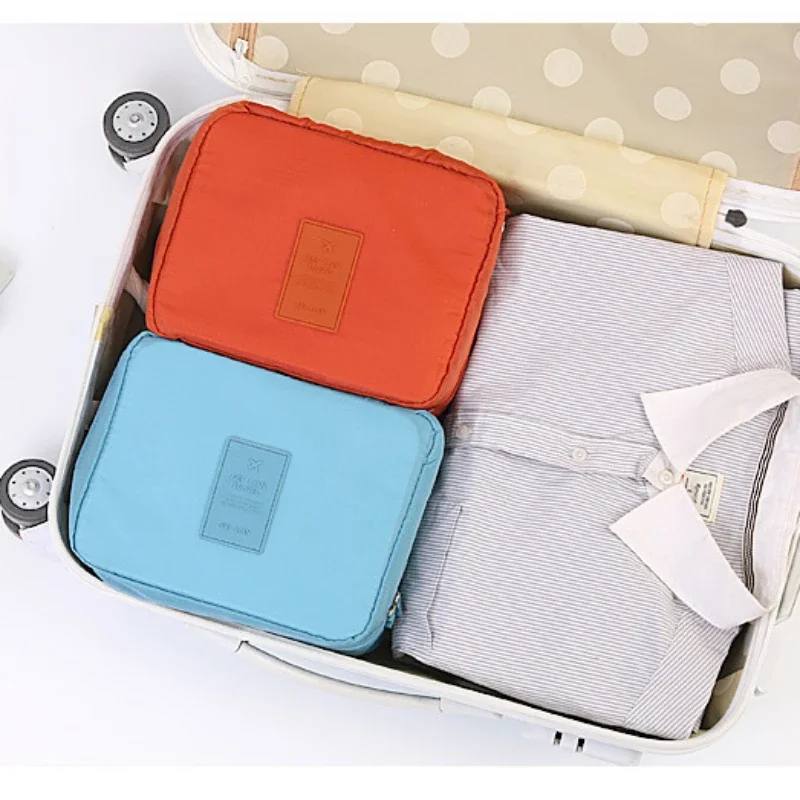 Borsa per il trucco da viaggio portatile, impermeabile, multiscomparto, multifunzionale, per cosmetici, per donne e ragazze