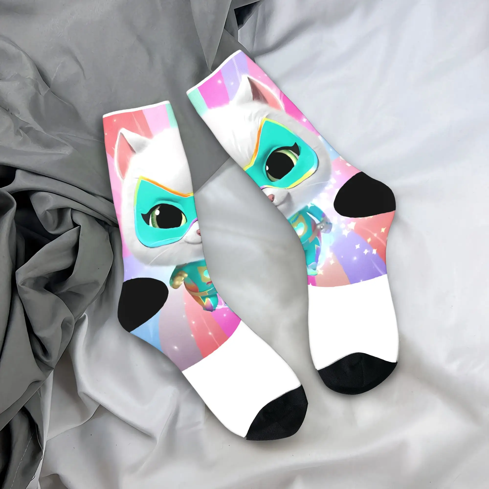 

SuperKitties Bitsy Stockings Kawaii Socks Couple Medium Soft Socks Spring Outdoor Sports Design Anti Slip Socks Birthday Gift