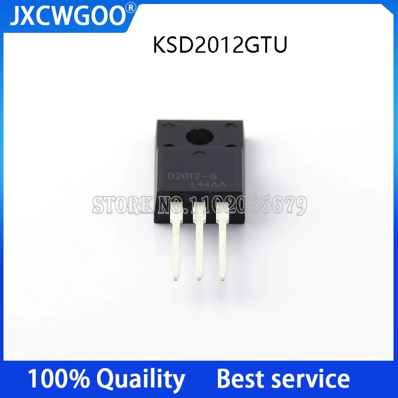 10PCS KSD2012GTU D2012-G  D2012  TO-220F   (NPN 60V 3A) New original