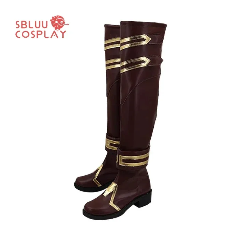 

qq28LQSBluuCosplay Game LOL Кейтлин Обувь для косплея Сапоги на заказ