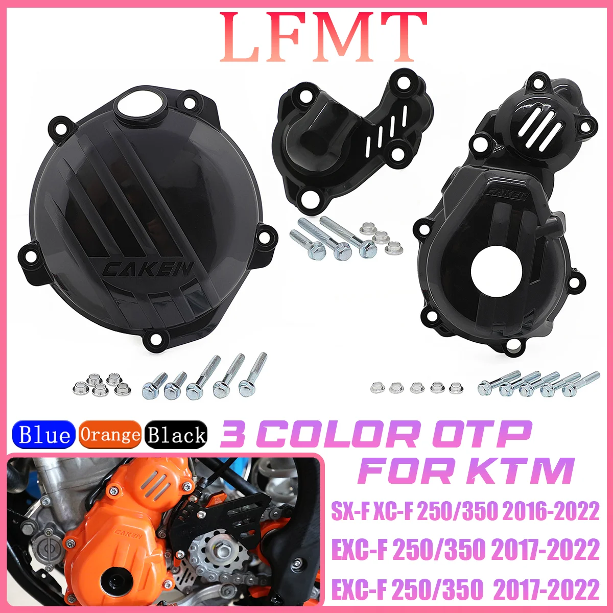 

Motorcycle Engine Clutch Guard Water Pump Cover Ignition Protector For Husqvarna 250 350 FC 2016 FE FX 2017-2022 GASGAS ECF MCF