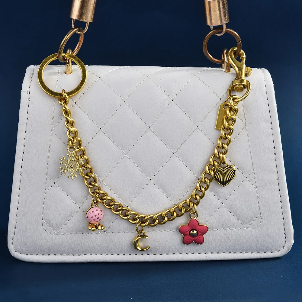 

2025 crossbody square bag chains Summer versatile bag pendants for women, new fashionable bag chains