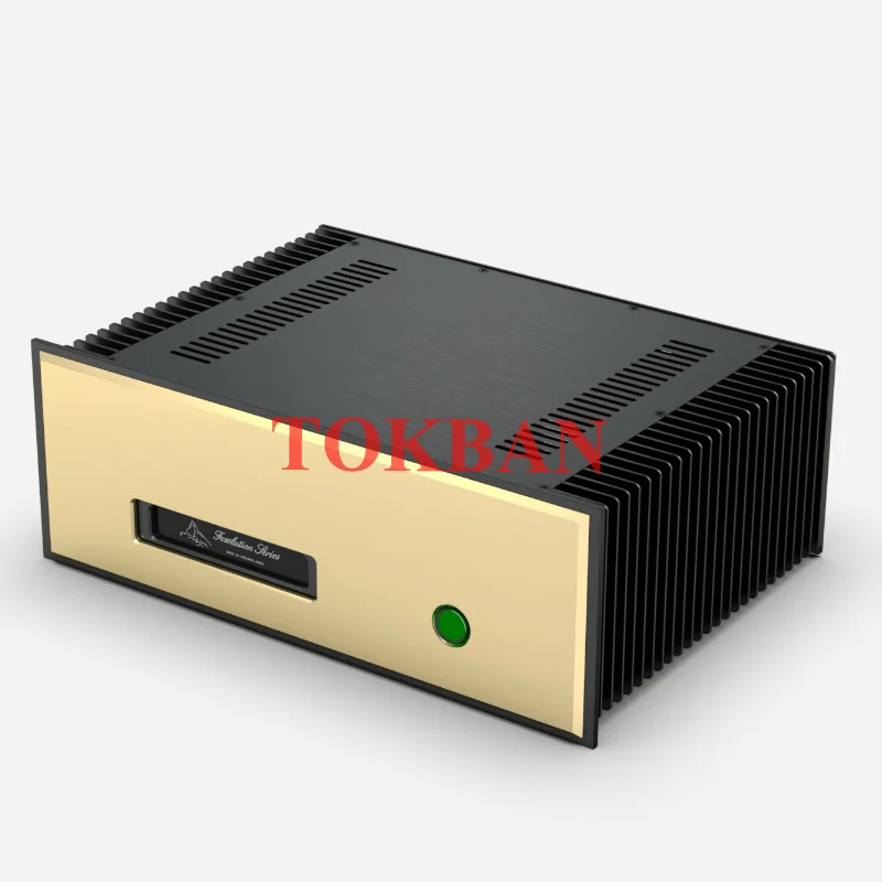 Tokban Audio FM711 445*161*313/363/413mm Aluminium Class A Power Amplifier Chassis Enclosure with Heat Sink DIy Amp Case Shell