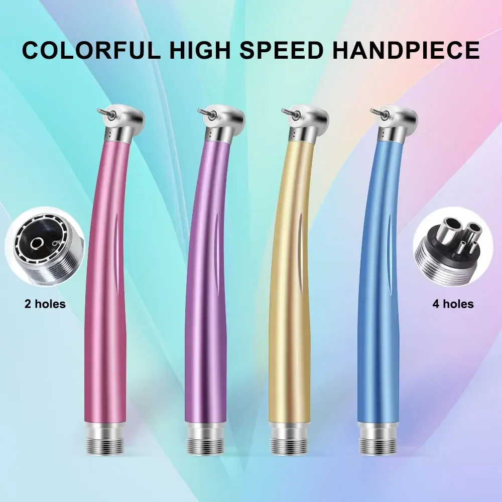 Denspay Dental Colorful High Speed Handpiece Rotation Turbine Tip Ceramic Bearing 2/4 Holes Dentistry Surgical Tools