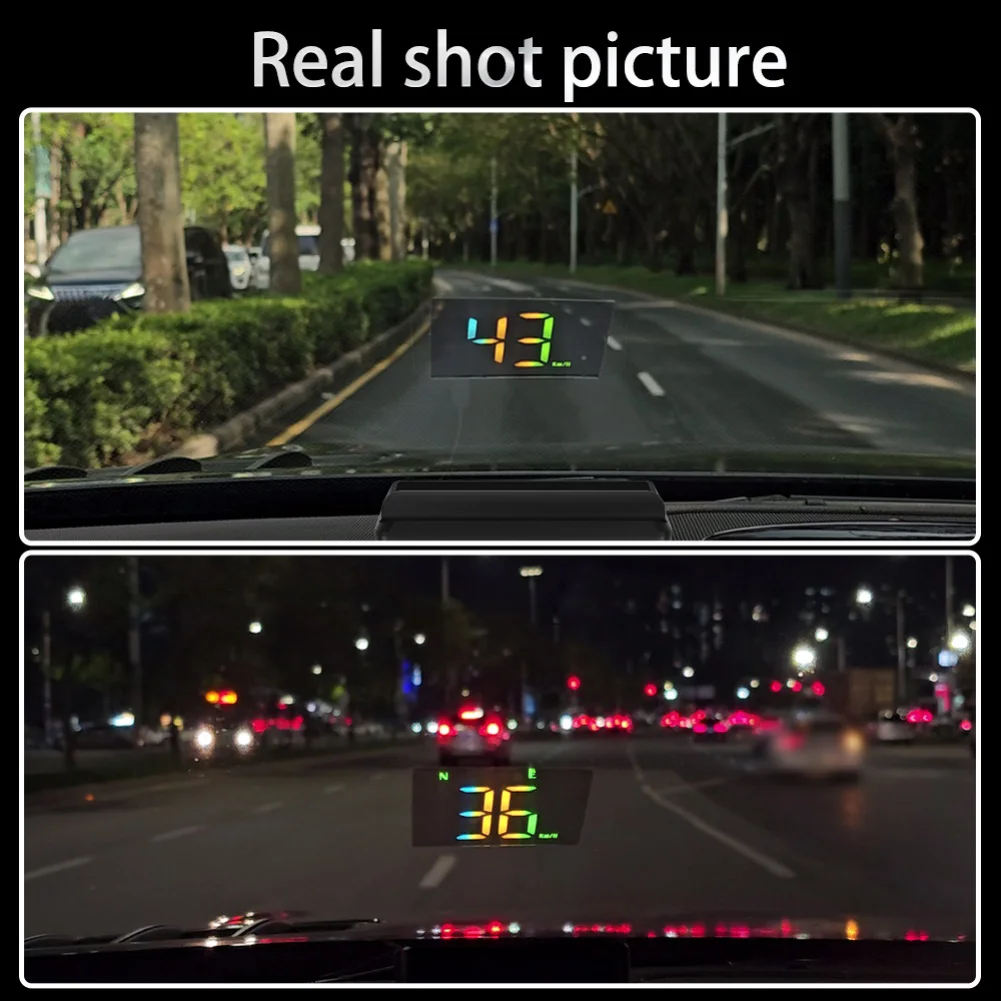 Car for gps HUD Heads Up Display Digital Speedometer with 3 Inch Screen Large Font Display and Automatic Light Sensing