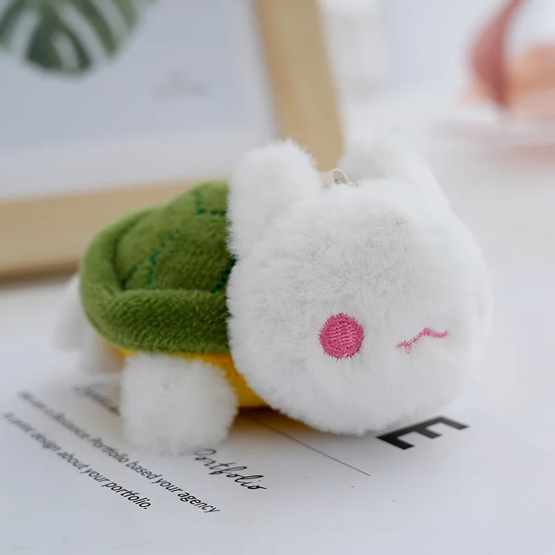 1Pcs New Cartoon Turtle Doll Pendant Cute Little Turtle Rabbit Plush Toys Bag Decoration Charms Children Festival Birthday Gift