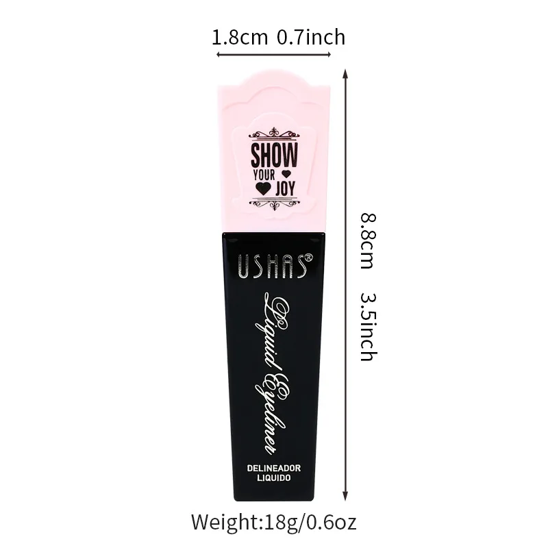 Smudge Proof Liquid Eyeliner Waterproof Quick Dry 24H Wear Long Lasting Makeup for Women No Fading