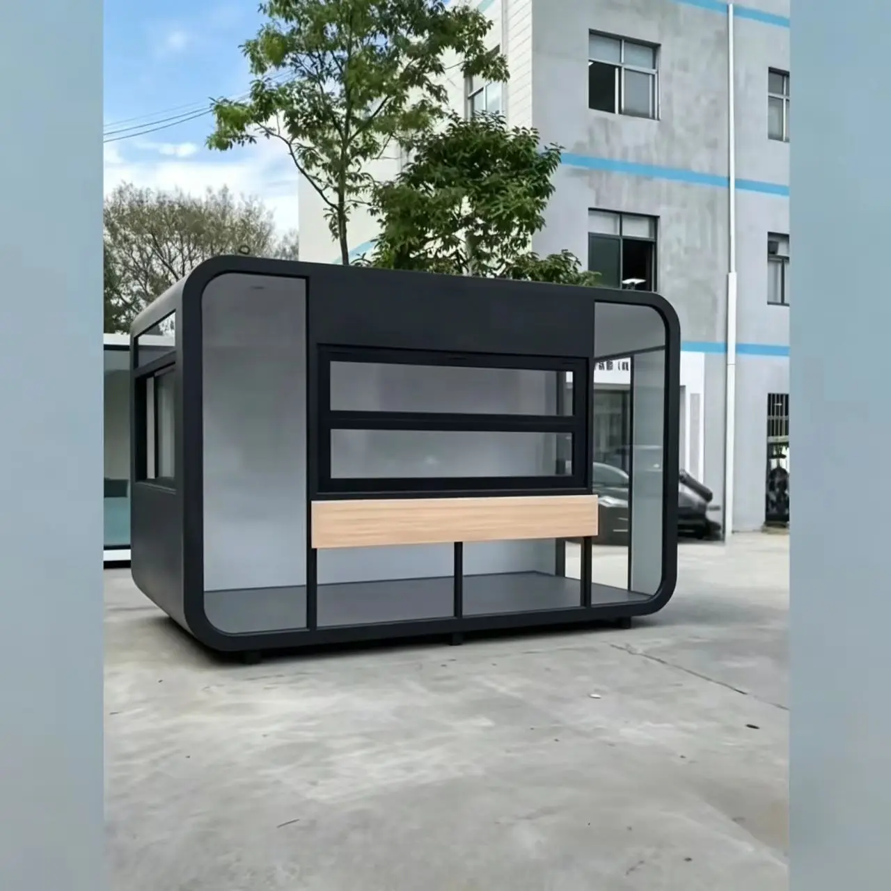 KT All-in-One Mobile Prefabricated Apple Cabin Portable Sun Room Instant Office for Outdoor Use