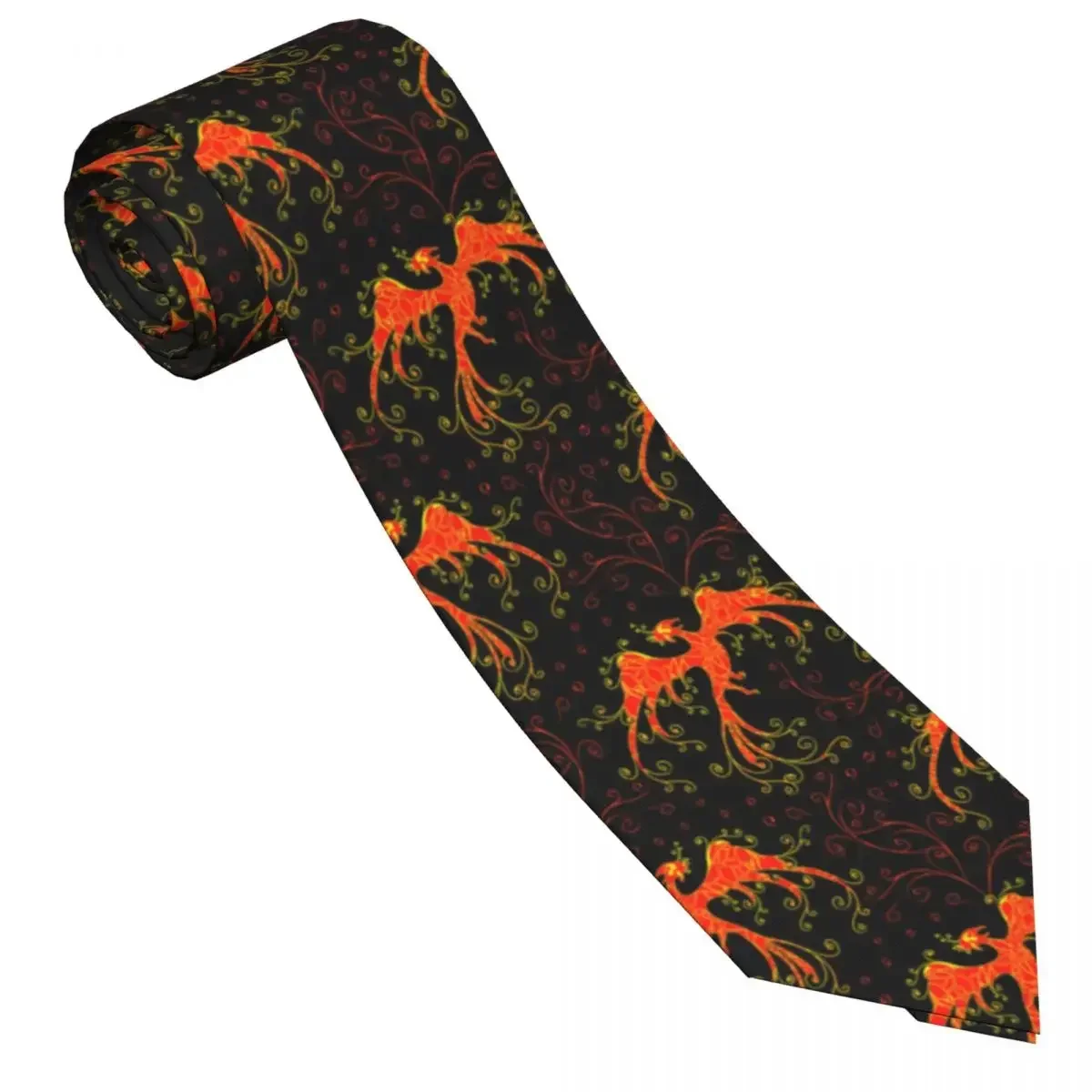 Classic Tie for Men Silk Mens Neckties  Wedding Party Business Adult Neck  Casual Phoenix