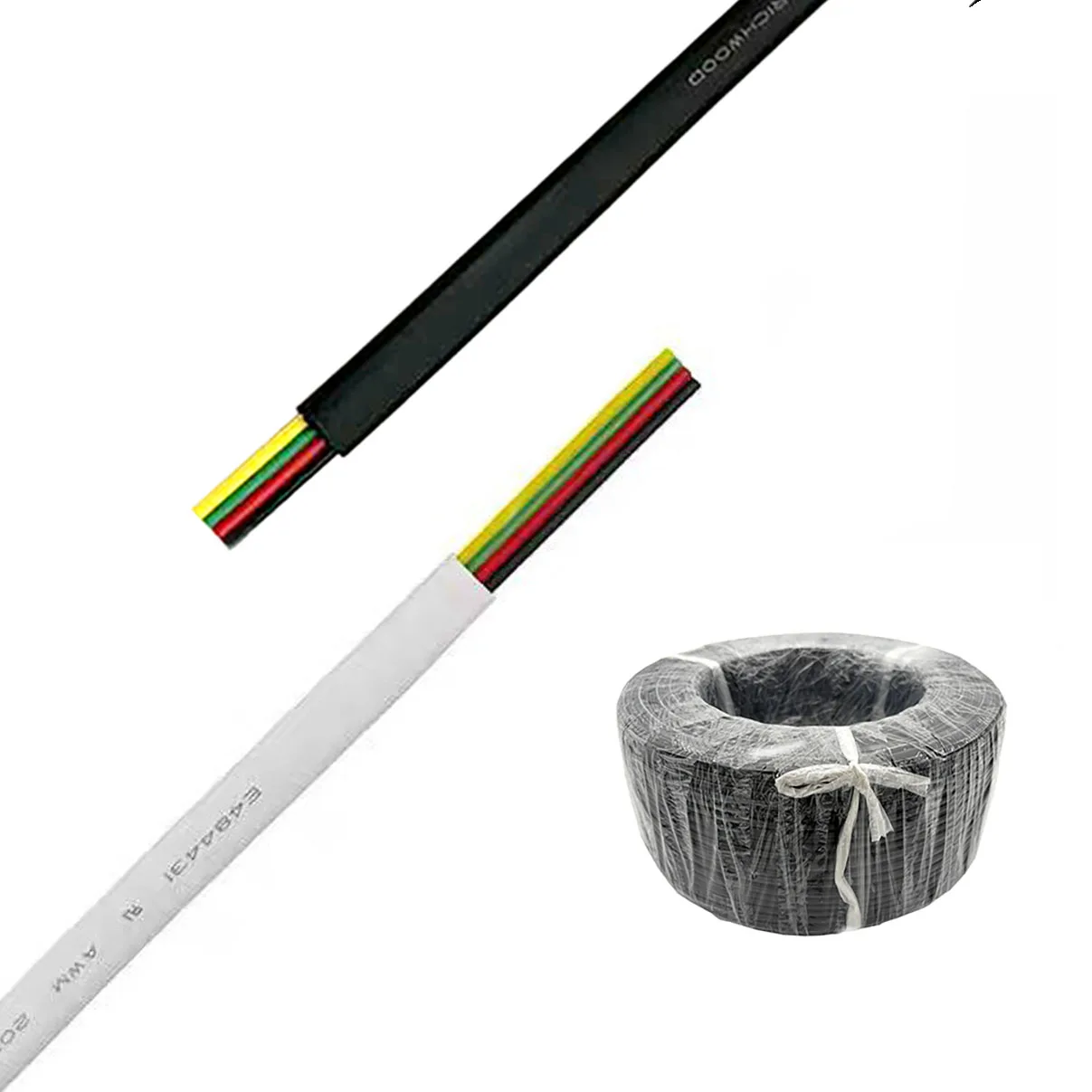 20 meters UL20251 28AWG 4-core 7*0.12 oxygen-free copper flat telephone wire 4-core pure copper RJ9 connection cable