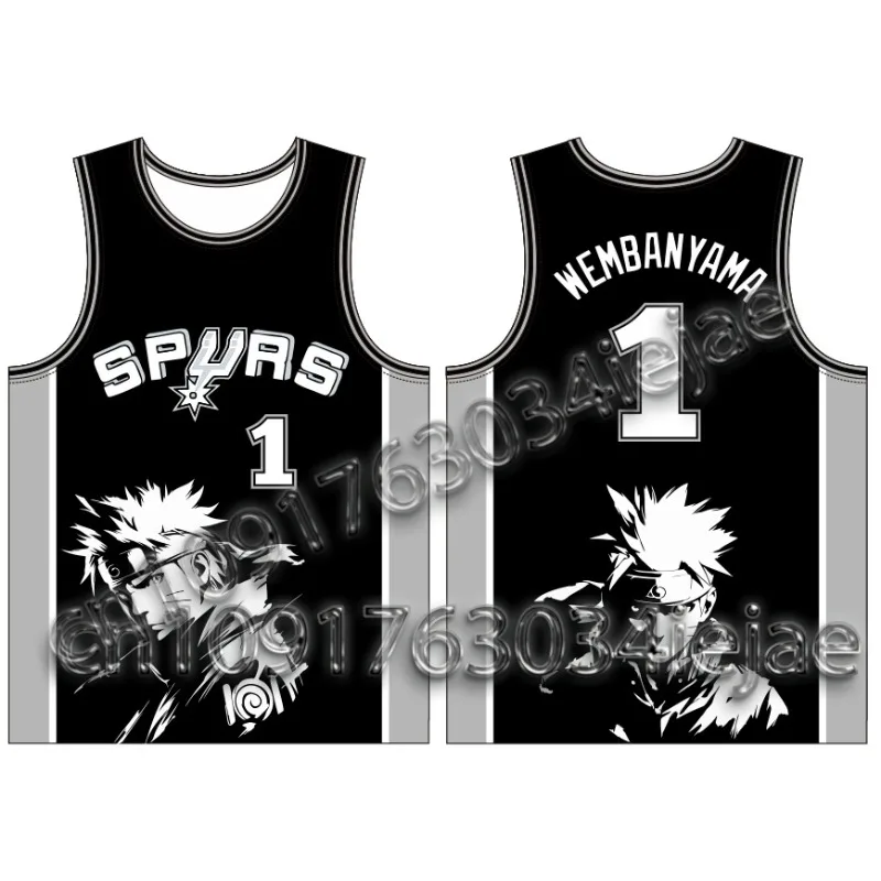 

Баскетбольная рубашка NARUTO 2025 Speed Drying No 1, мужская и женская майка, повседневный топ для спортивных тренировок, популярная