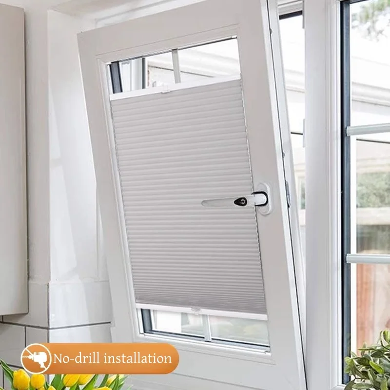 Sunroad Waterproof Curtains, No Drill Required, Suitable for Inward Opening and Tilt Windows