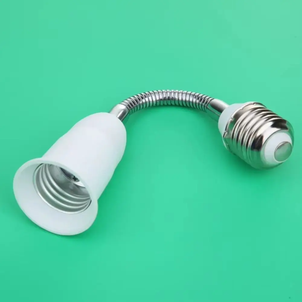 20/30/40/60cm LED Bulb Extension Tube Flexible Lengthen Lamp Holder Converter Threaded E27 To E27 Lamp Holder Adapter Home