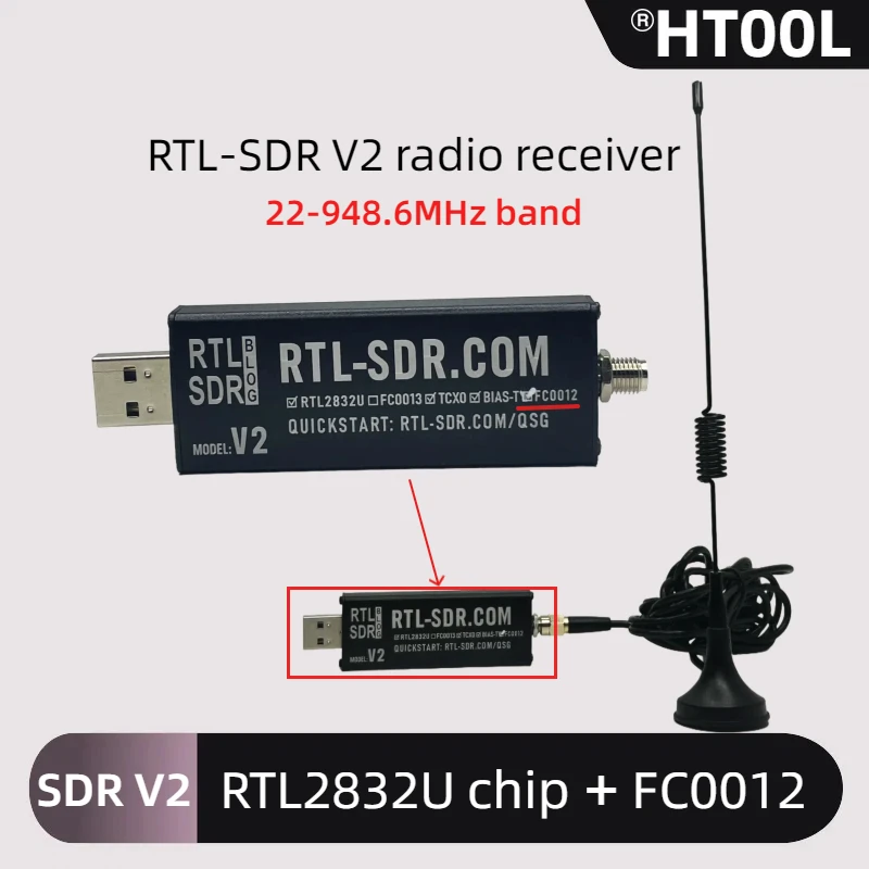 yZ[zSDR \tgEFAM@ RTL-SDR V2 RTL2832UAFC0012 `[i[ځA22-948.6MHz ш SMA \tgEFA