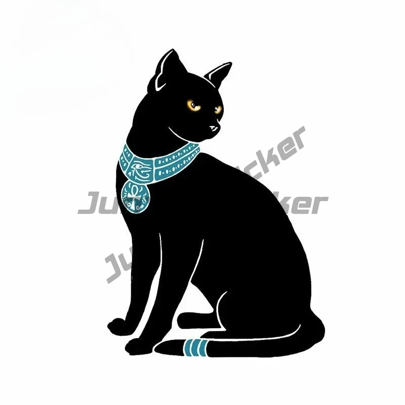 

For Egyptian Cat Animal Car Stickers Waterproof Kid's Room Scratch-proof Window Trunk Decal Decoration