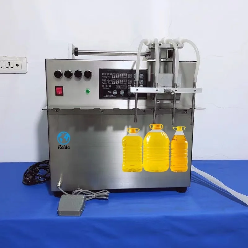 

TLF Compact & Precise 4-Head Spout Pouch Digital Control Liquid Filling Machine 200ml Plastic Beverage Bag Packaging