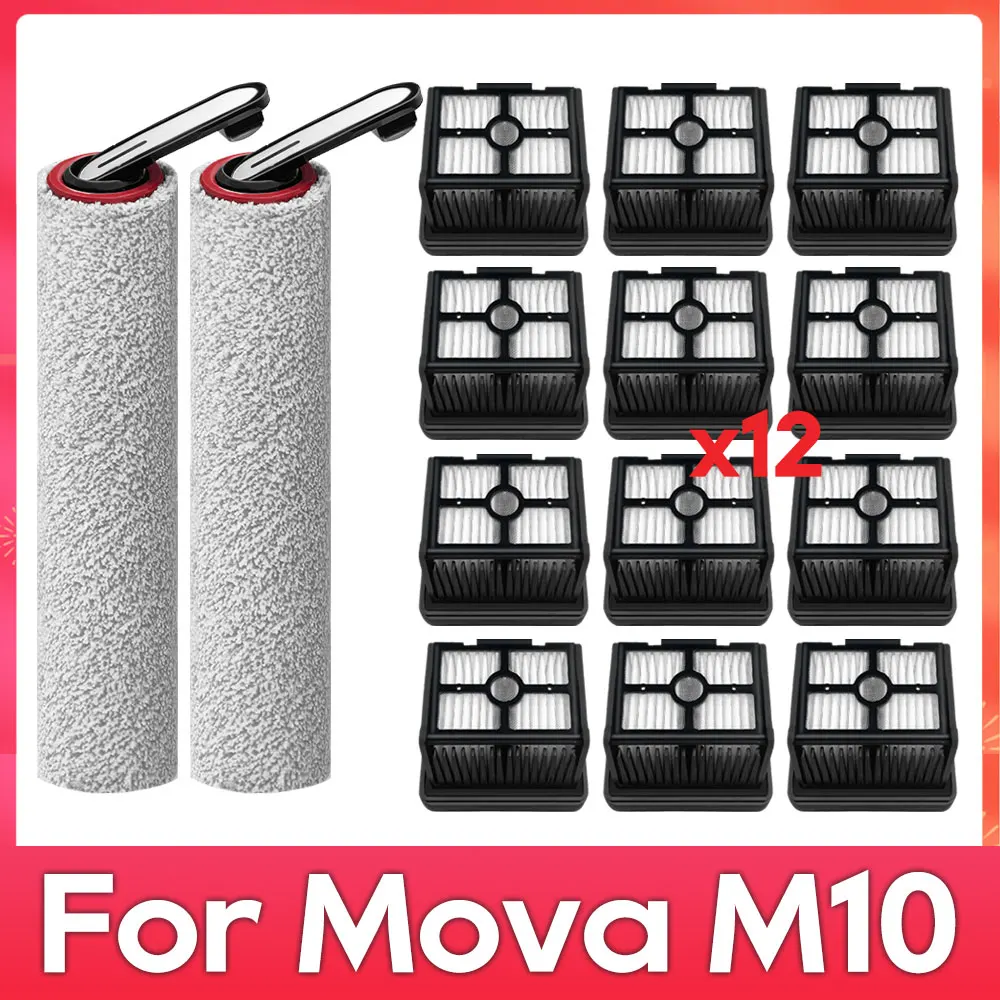 Compatible pour Mova M10 Rouleau Brosse Douce Filtre Accessoires et Pi�ces pour Aspirateur