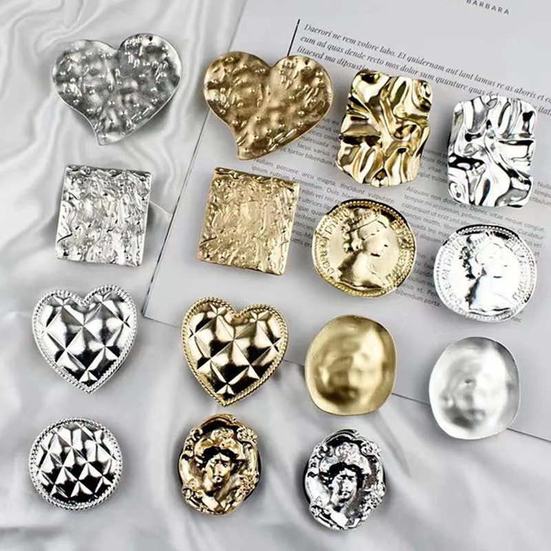 Ins Fashion Cute Metal Electroplating Gold Heart Holder Stand For iphone Case Samsung S22 Huawei Oppo LG Cover