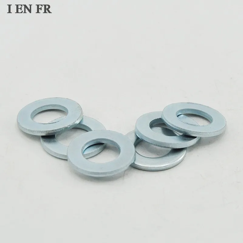 M5 M6 M7 M8 M10 M12 M14 Carbon Steel Galvanized GB97 Non-standard Plain Washer Flat Gasket Shims for Cylinder Car Accessories
