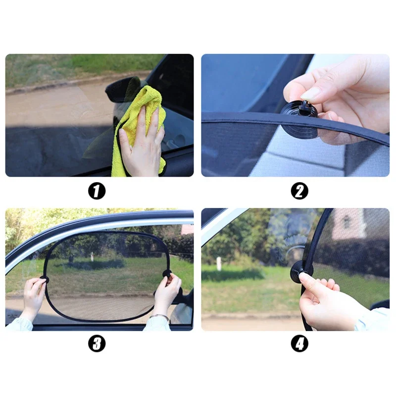 Portable Auto Supplies Sunshade Car Window Suction Cup Shade Car Curtain Auto Sun Shade Car Styling Covers Sun Visor