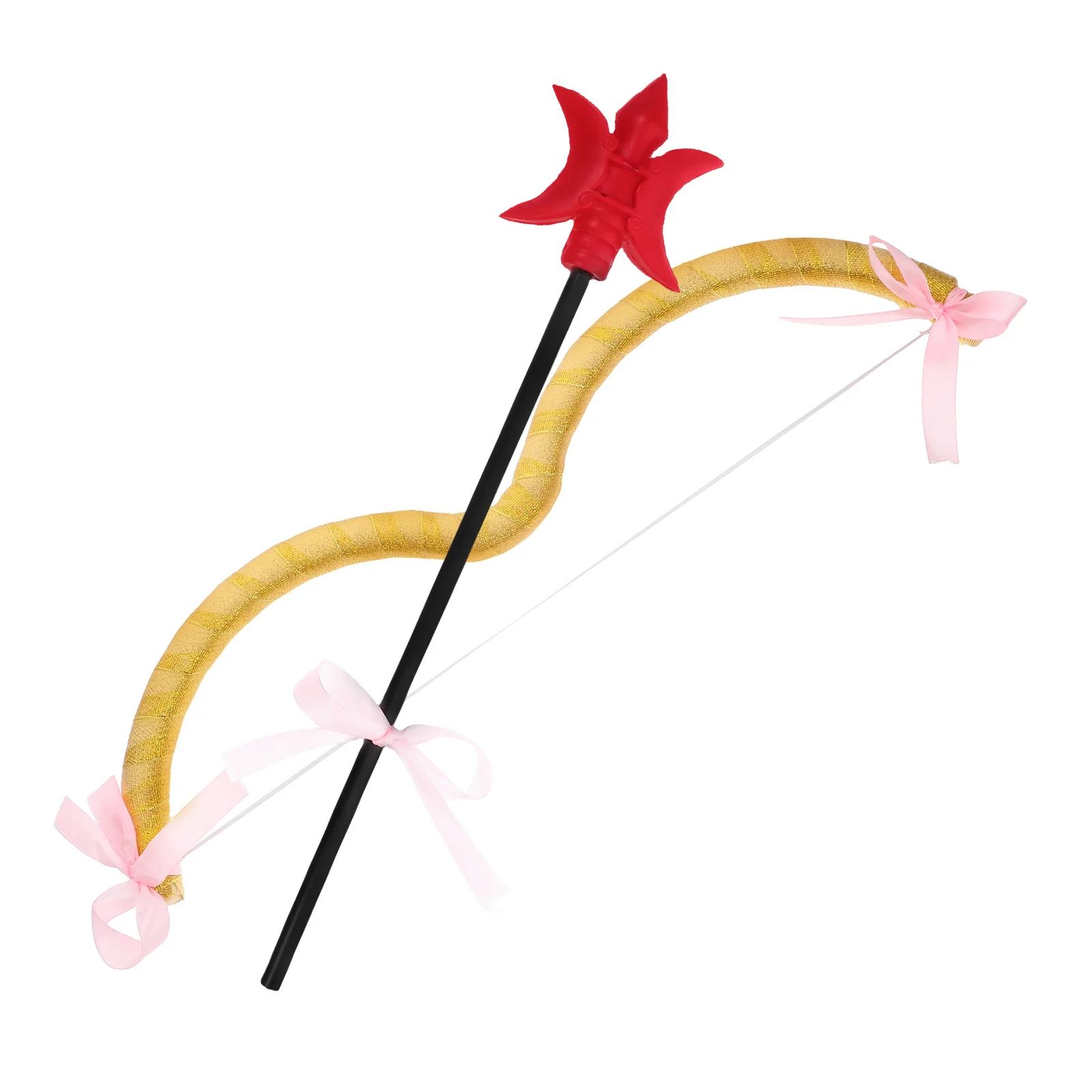 Cupid Costume Prop Set Small Bow Arrow for Valentine's Day Cosplay Accessories Women Kids Cupid Costume Prop Cupids Bow