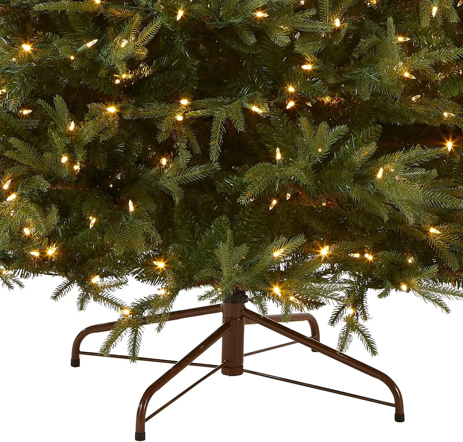 Pre-Lit 'Feel Real' Artificial Full Christmas Tree, Green, Frasier Grande, Dual Color LED Lights, Includes Stand, 6 Feet