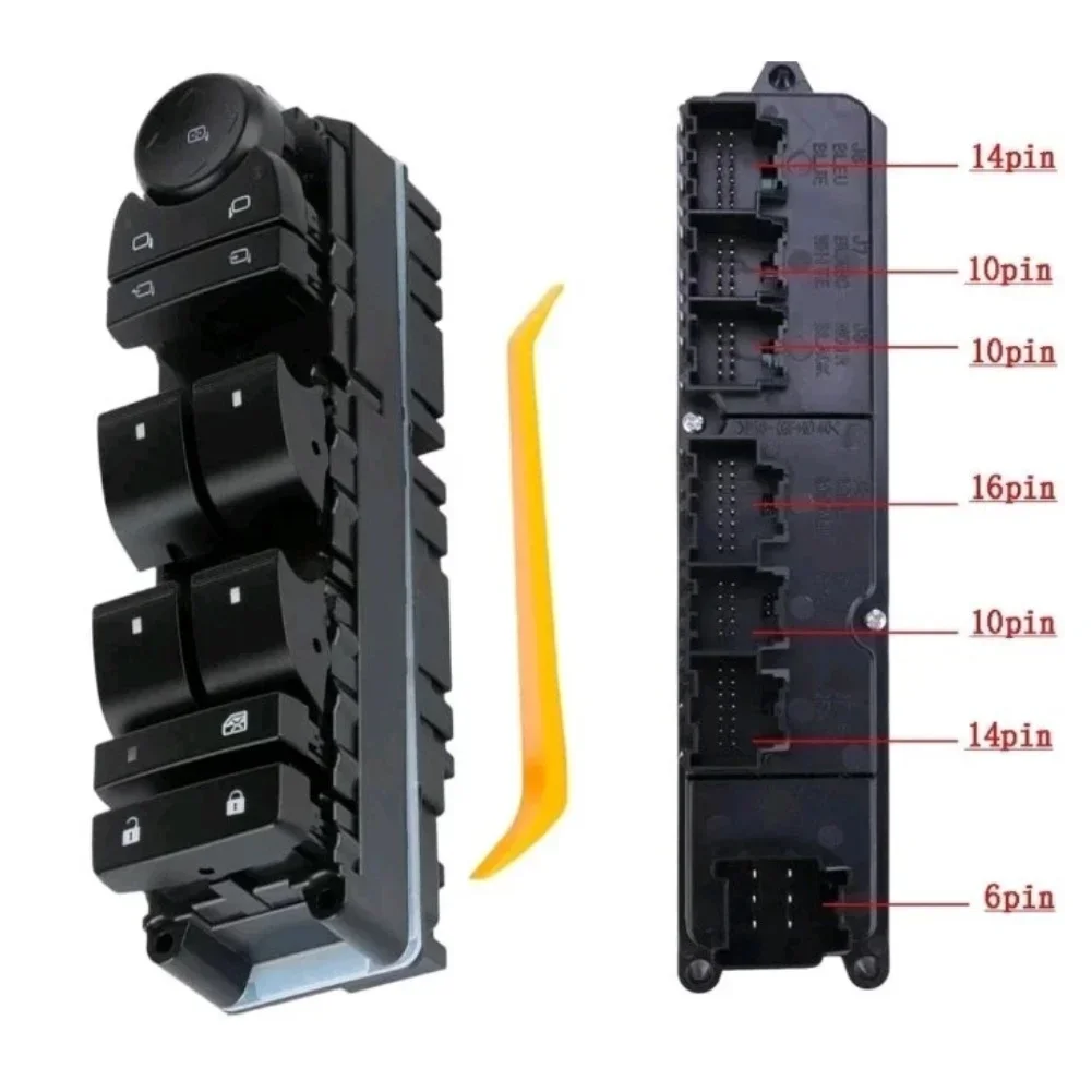 

Driver Side Switch Control Panel ABS Material Brand New Condition Easy Installation Automotive Window Switch Panel