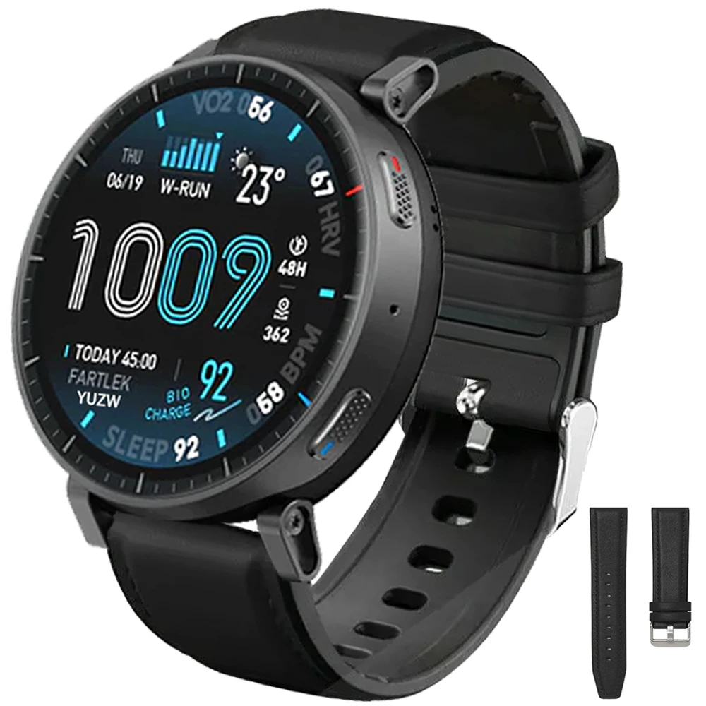 Bracelet de remplacement en cuir et Silicone, 22mm, pour montre intelligente Amazfit Active Max 48mm/BALANCE 2/Bip6 5 UNITY GTR 4 2 3Pro 47mm