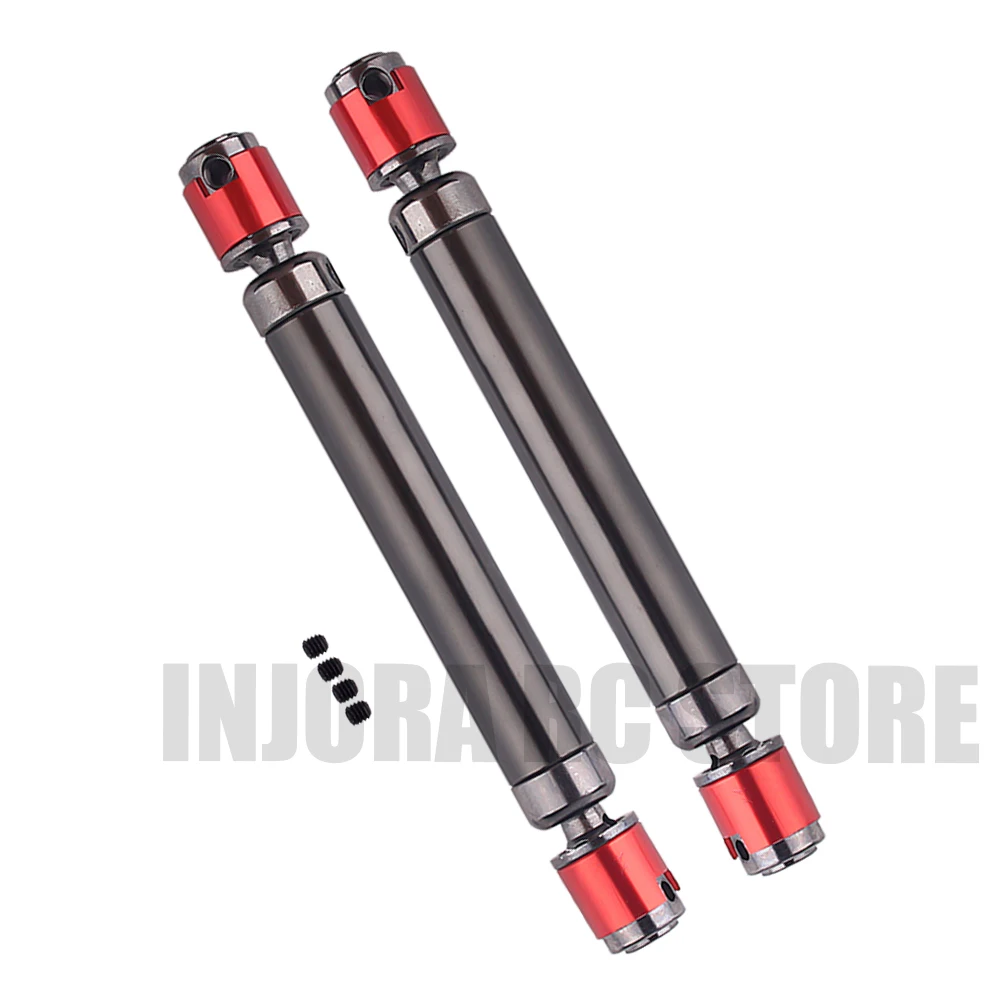 Eje de transmisión CVD de Metal para coche teledirigido, pieza de actualización de 110-150mm para camión trepador Axial SCX10 1/10, 90046, 2 uds.