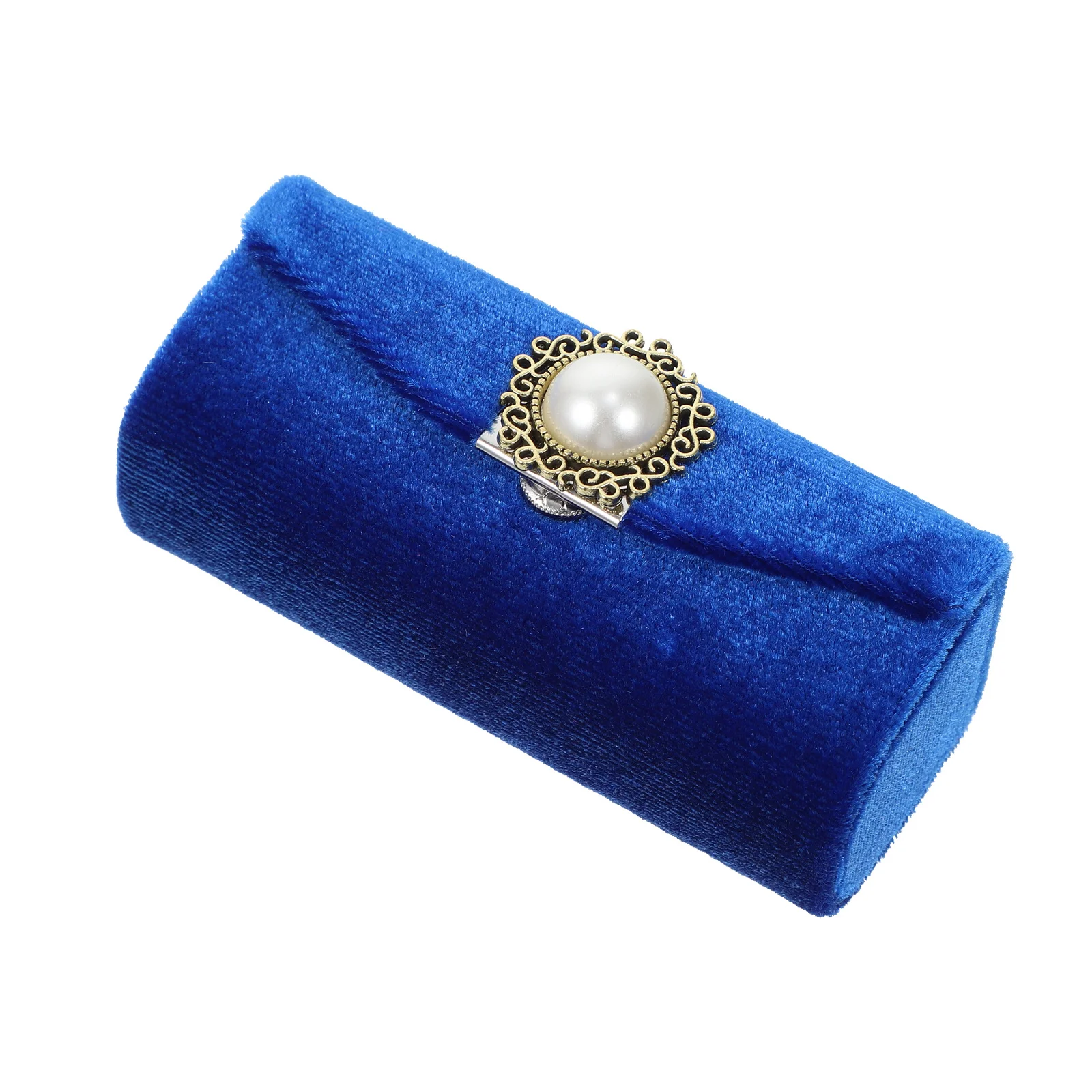 

Delicate Lipstick Case with Mirror Portable Retro Style Lipstick Container for Women Velour Finish Compact Design