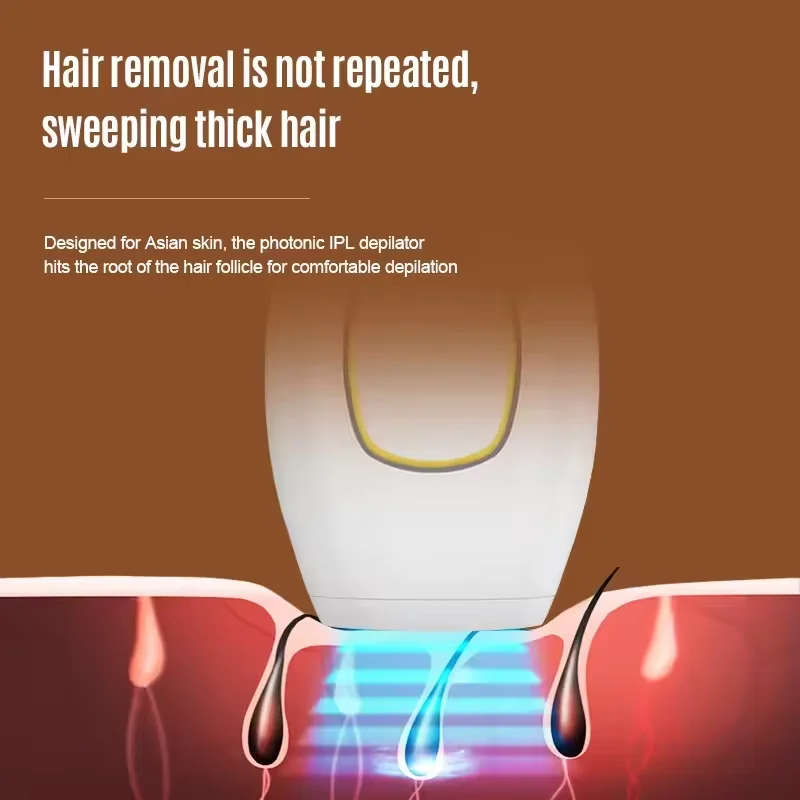 جهاز إزالة الشعر نقطة التجمد ليزر غير مؤلم دائم للنساء الجسم كله تحت الإبط الشفاه أجزاء خاصة جهاز إزالة الشعر