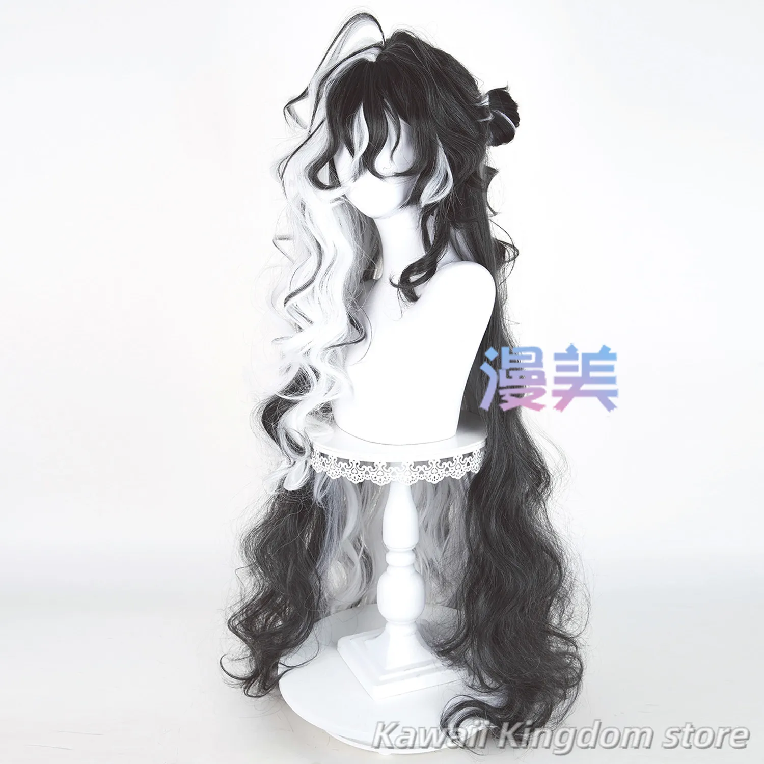 Arknights Wang Second Brother Anime Cosplay Wig Heat Resistant Synthetic Hair Halloween Party Role Play + Free Wig Cap