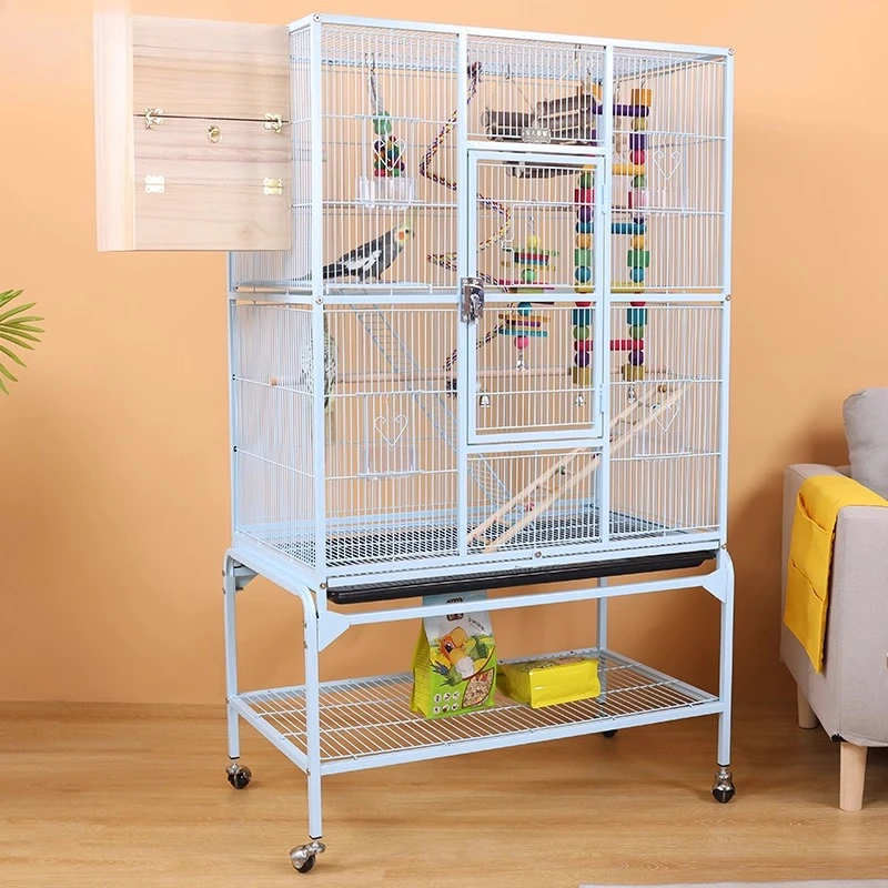 New luxury villa bird cage parrot cage large breeding cage household peony tiger skin Xuanfeng squirrel chinchilla