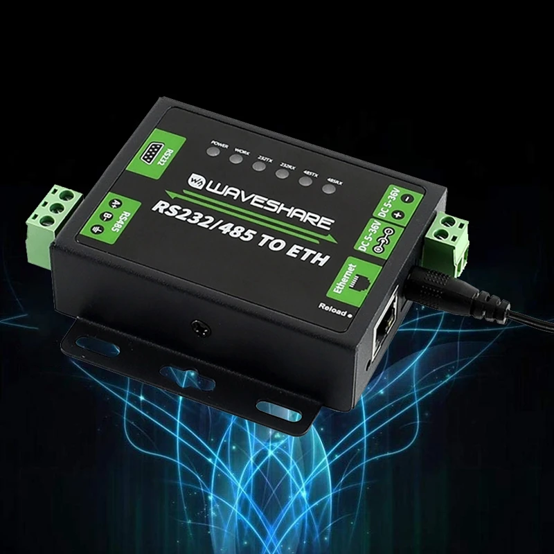 Waveshare RS232/RS485 vers Port Réseau Tech Touristes, Port Série Condamné, Qualité Industrielle RJ45, Transmission Transparente Bidirectionnelle