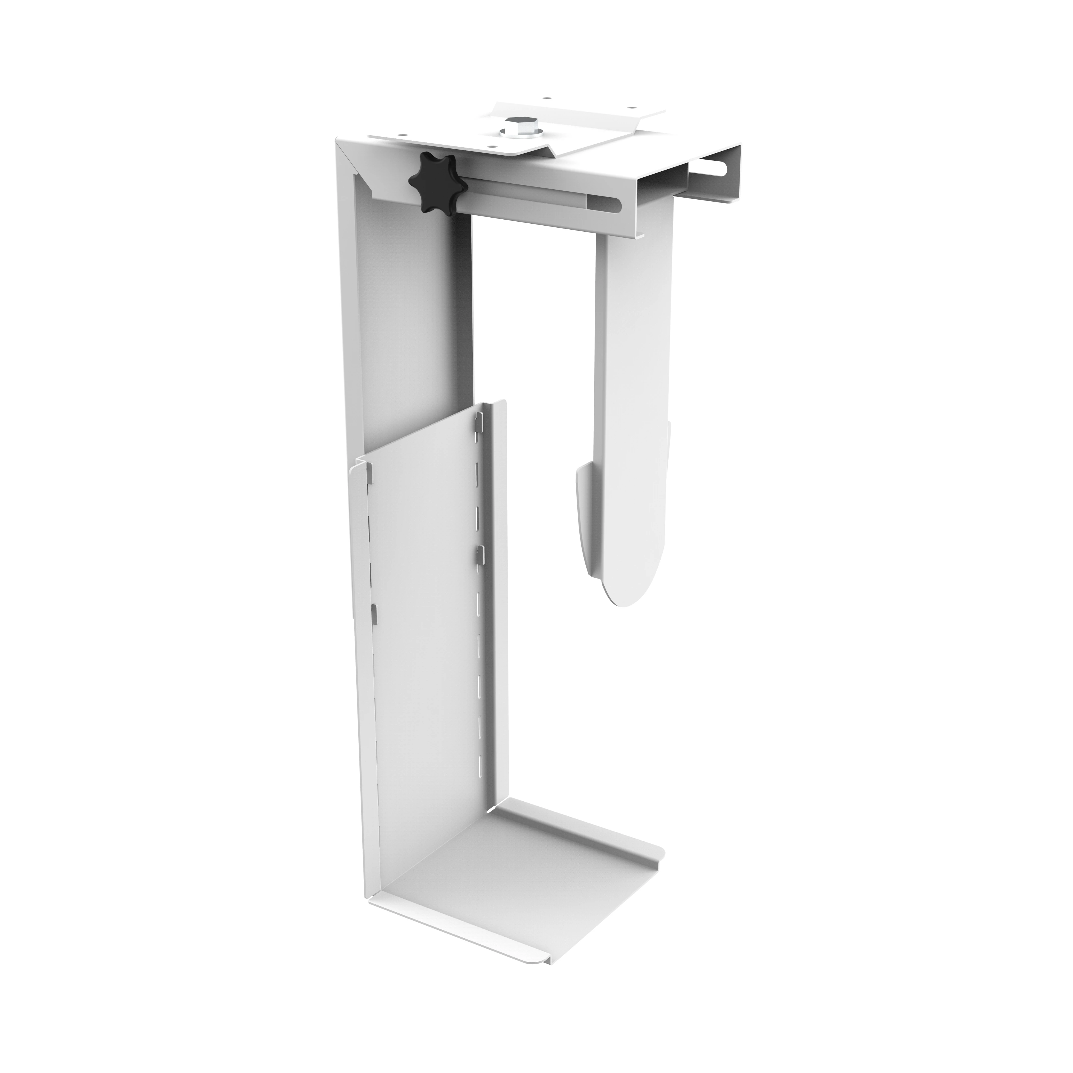 Universal PC Case Holder Under Desk  Hanging Adjustable Computer Mainframe Host Box Stand Bracket