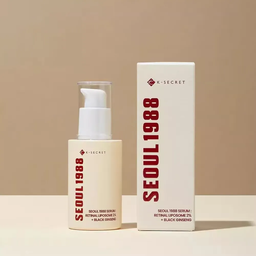 SEOUL 1988 Conjunto de brilho hidratante hidratante vitamina C cuidados com as rugas 4% retinol ginseng soro facial firme linhas finas creme para os olhos