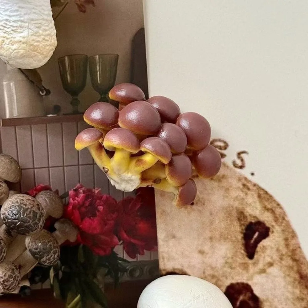 Cute Simulated Mushroom Fridge Magnets 3D Creative Magnetic Sticker Cartoon Resin Fridge Decor Home