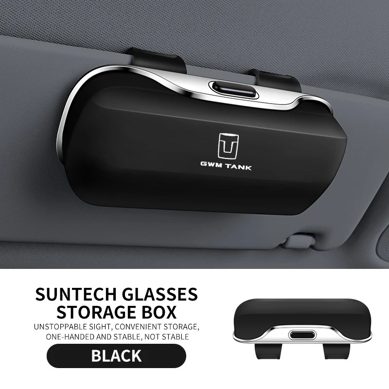 

For GWM Tank 300 500 700 Auto 2 3 Pro 8849 Tops Accessories Car Visor Sunglasses Car Glasses Case Glasses Holder Clip Box