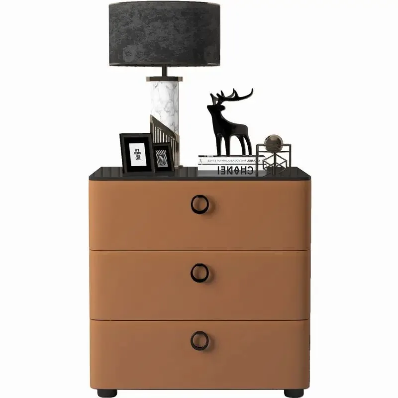 

All solid wood bedside table, simple storage