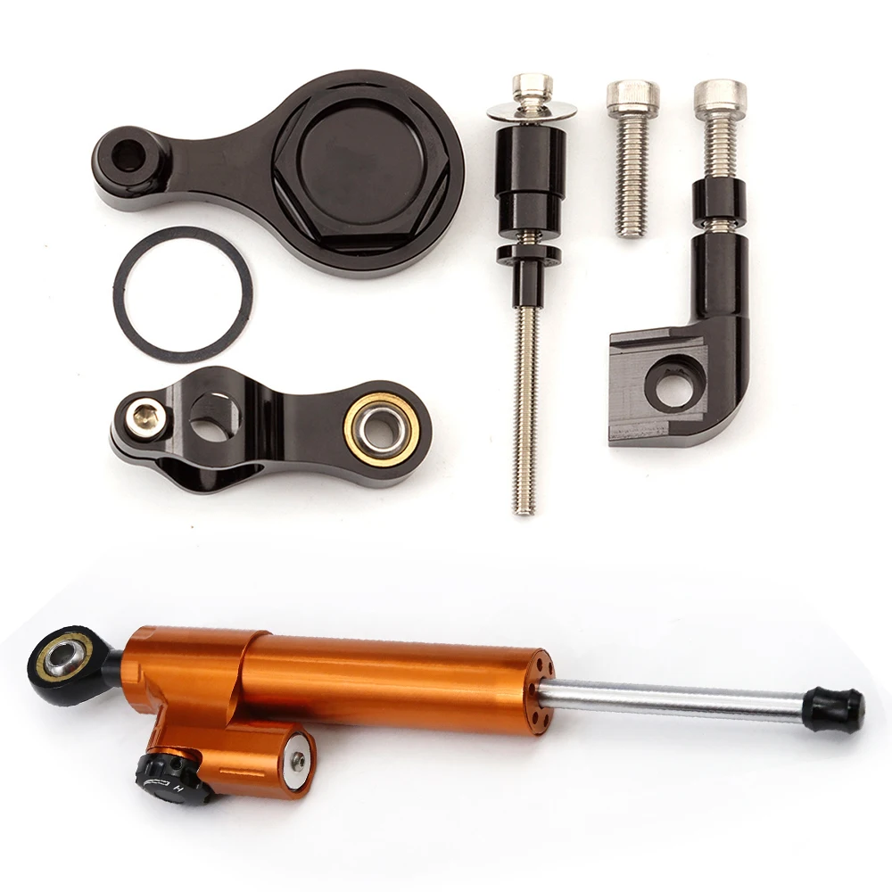 For Yamaha YZF R6 2006-2020 Motorcycle Aluminum Steering Stabilize Damper Bracket Support Mounting Kit