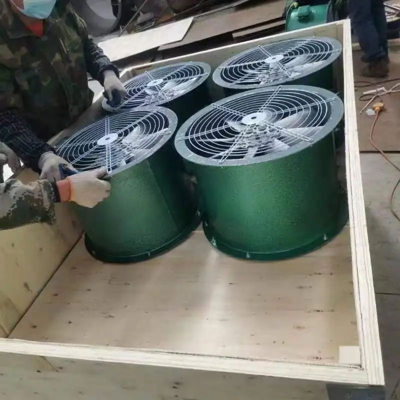 Powerful Industrial Kitchen 220V380V Cylindrical Pipe Axial Flow Fan