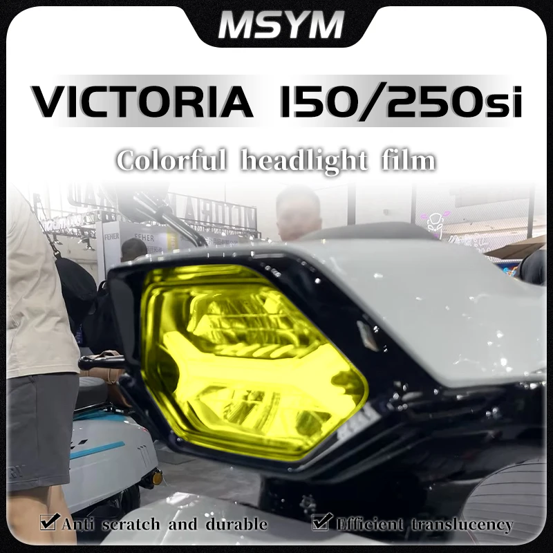 

For VICTORIA 250 150si 2024 headlights tail light film instrument panel film smoked black transparent protective film